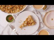 Apple Crumble Milk Tart Easy No Bake Dessert Idea